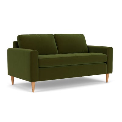 Large 2 Seater - Forest Green - Matt Velvet