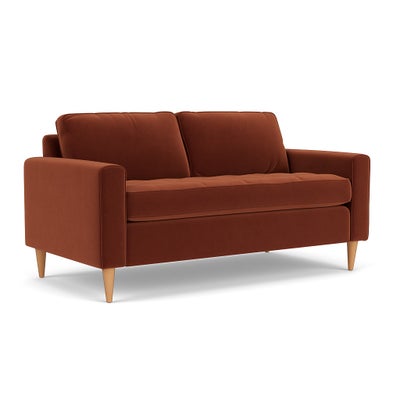 Large 2 Seater - Brick - Matt Velvet