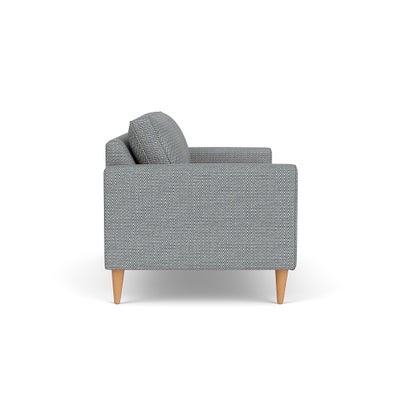 Large 2 Seater - Navy - Herringbone Weave