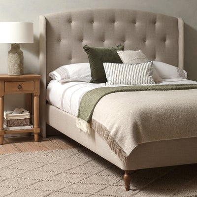 Double Classic Bedstead - Dusky Rose - Eco Chenille