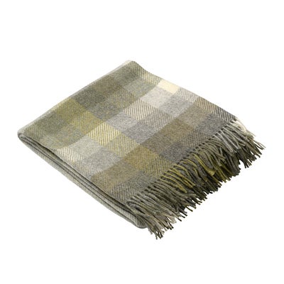 Woodale Olive Green Throw