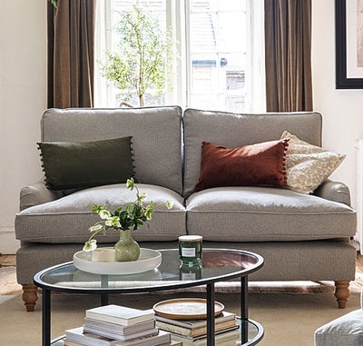 Large 2 Seater - Sky Blue - House Linen Mix