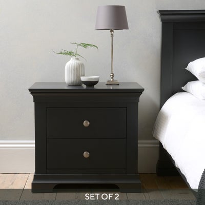 Set of 2 Jumbo Bedside Tables