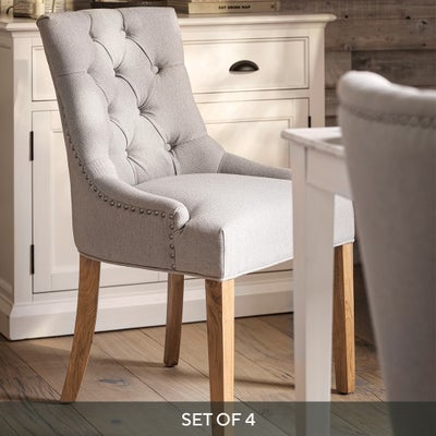 Dining Chair set of 4 - Wise Fabric