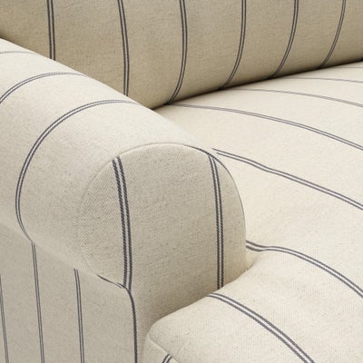 Large 2 Seater - Charcoal - Compton Stripe