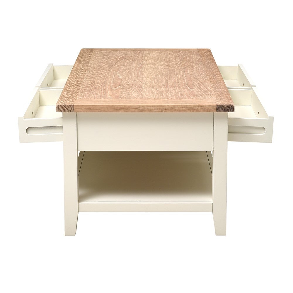 Chester Classic Cream Coffee Table with Drawers